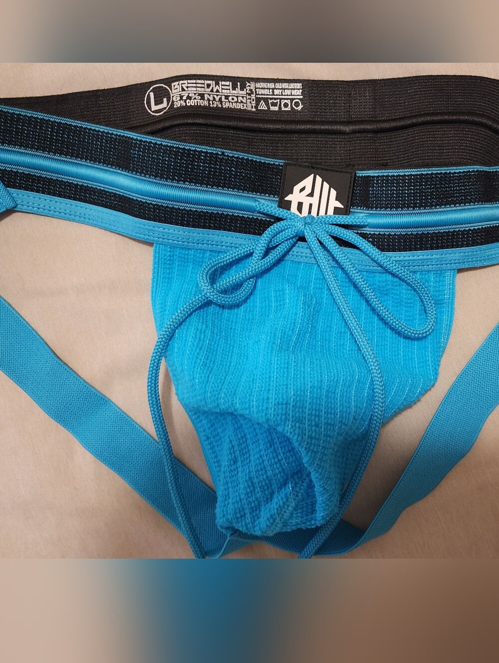 Unbranded Blue Men’s Jockstrap with Drawstring Waistband